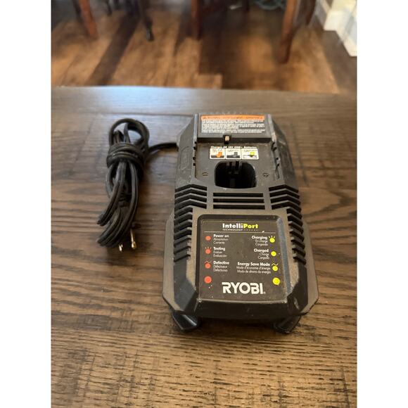Used RYOBI P118 ONE+ 18V Lithium-Ion Dual Chemistry Battery Charger - Picture 3 of 7